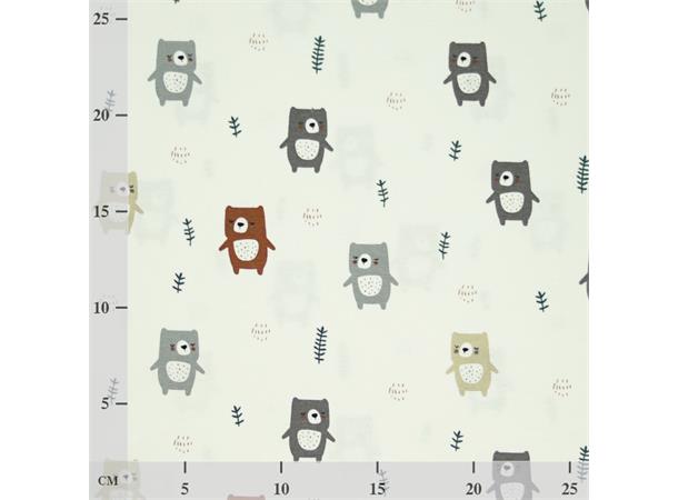 Mønstret flanell, små bjørner