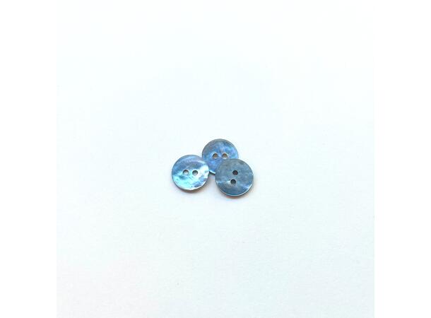 Perlemorsknapp Blå, 13mm
