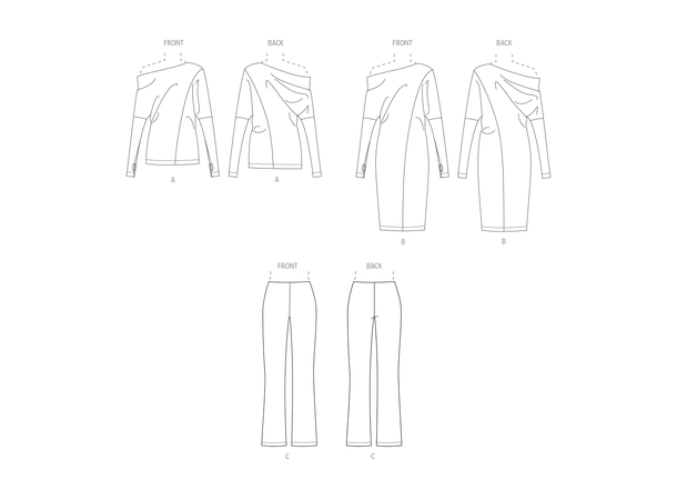 Vogue 1929 - Kjole, genser og bukse.