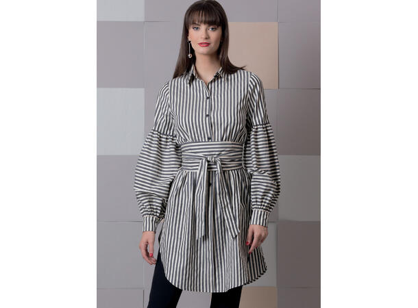 Vogue 9299 - Skjorte og skjortekjole.