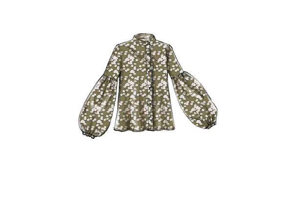 Vogue 9299 - Skjorte og skjortekjole.