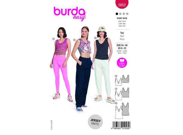Burda 5852 - Topp