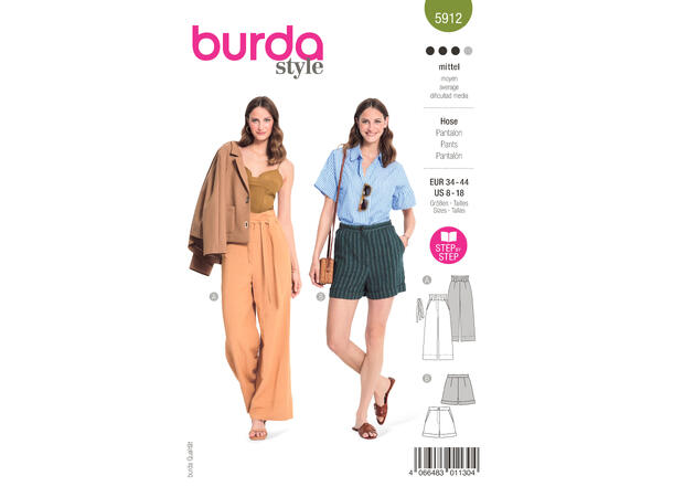 Burda 5912 - Bukse og shorts