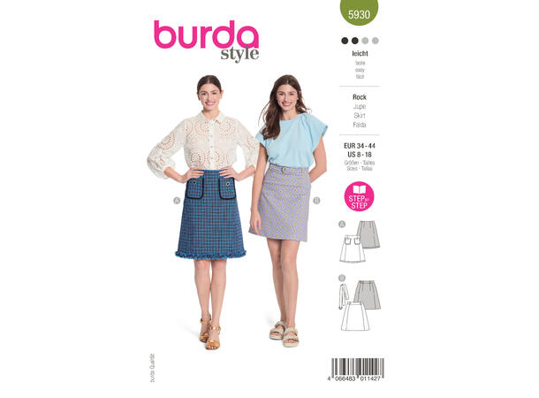 Burda 5930 - Skjørt