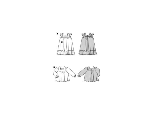 Burda 9249 - Kjole og Bluse