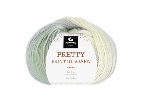 Gjestal, Pretty Print Ullgarn 510 Mintfarget