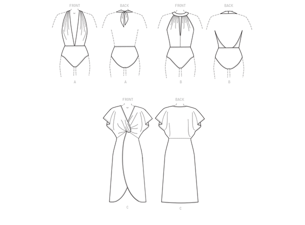 McCall's 7964 - Badedrakt og cover-up.