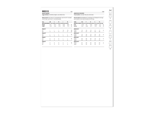 McCall's 8315 - Romper til baby.