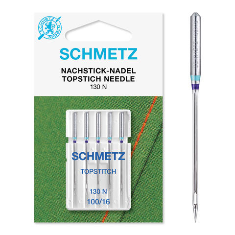Schmetz Topstitchnål 100/16 130 N, 100/16, 5-pack