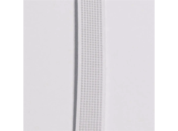 Spilebånd til korsett, 12mm hvit