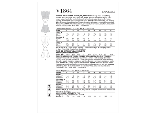 Vogue 1864 - Vintage kjole.