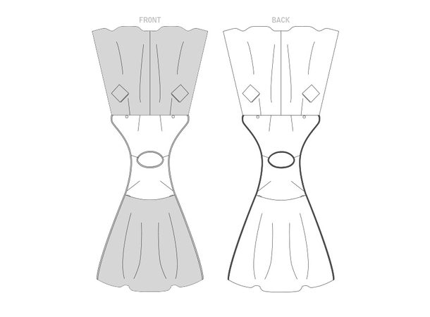 Vogue 1864 - Vintage kjole.