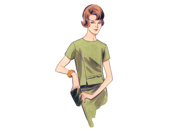 Vogue 9187 - Vintage topp.