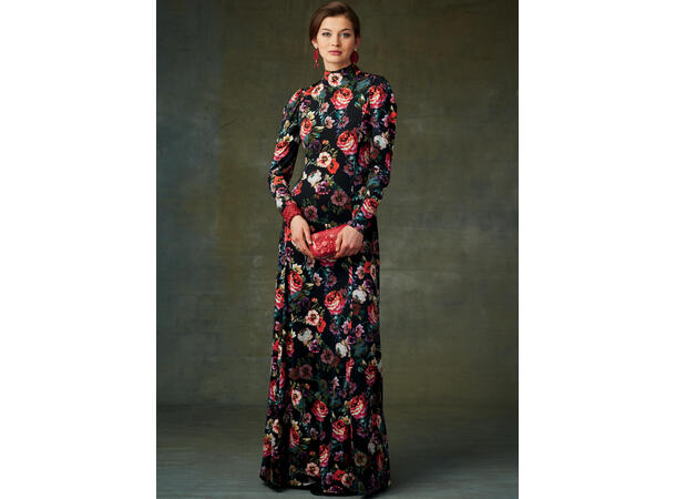 Vogue 9264 - Kjole med høy hals.