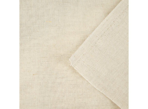 Baskerlin, lerretvevd linblanding, broderistoff