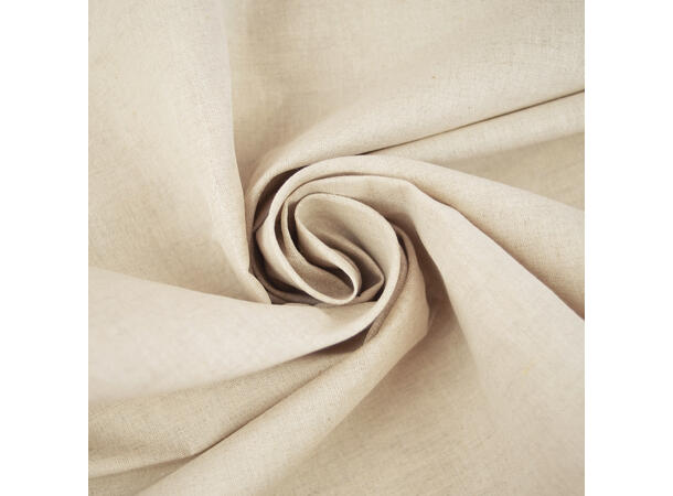 Baskerlin, lerretvevd linblanding, broderistoff