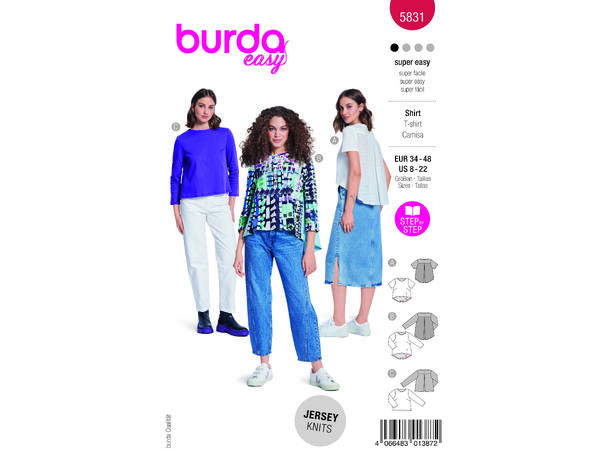 Burda 5831 - Topp
