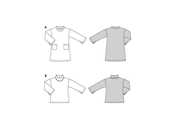 Burda 5866 - Kjole og genser