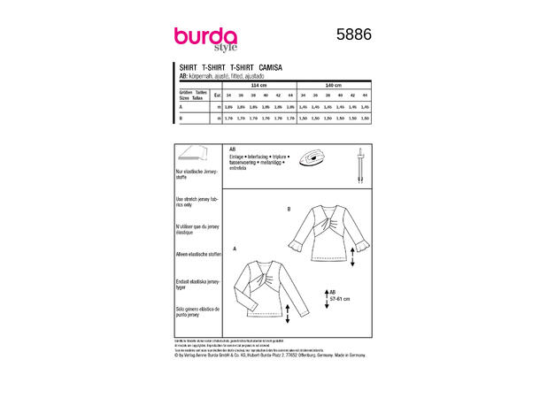 Burda 5885 - Kjole