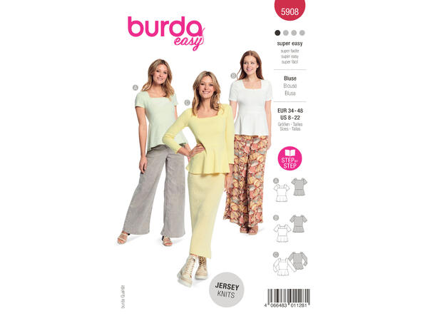 Burda 5908 - Topp