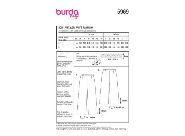 Burda 5969 - Bukse
