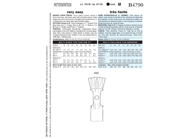 Butterick 4790- Retro Kjole