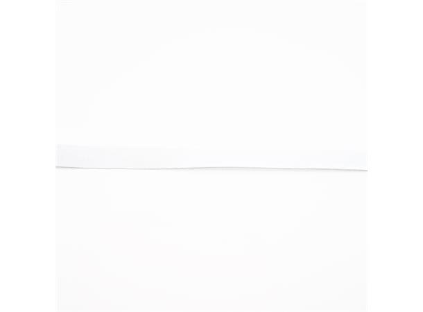 Klassisk bomullsbånd, hvit 10 mm