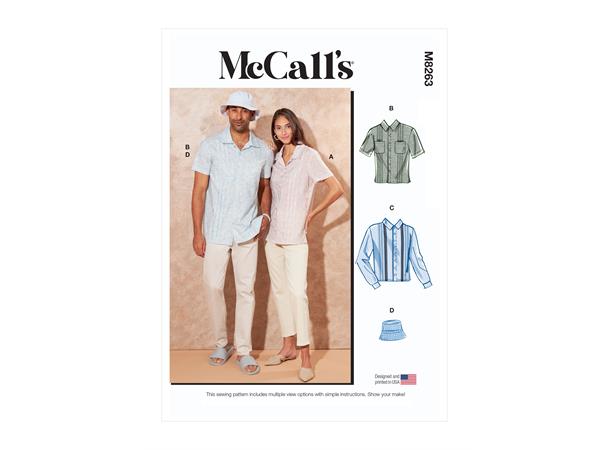 McCall's 8263, skjorte og bøttehatt