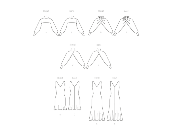 McCall's 8348 - Kjole & skuldertrekk.