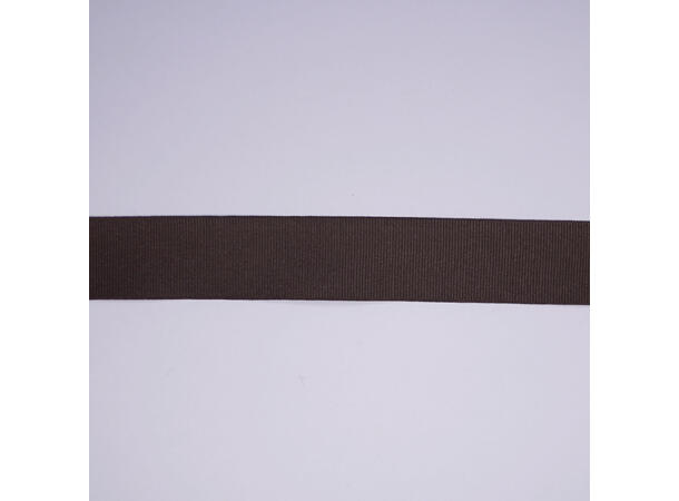 Ripsbånd Brun, 25 mm