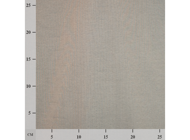 Rundstrikket smal ribb, grå