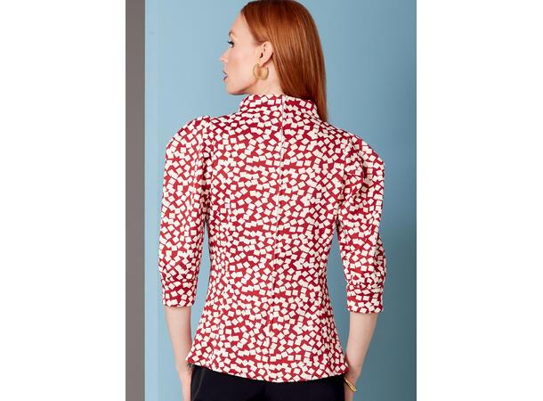 Vogue 1847 - Bluse med puffermer