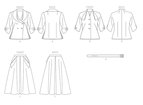 Vogue 1863 - Vintage drakt.