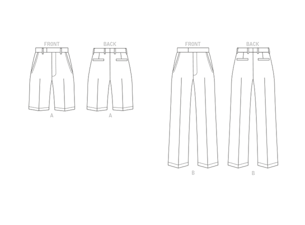 Vogue 1896 - Bukse og Shorts.