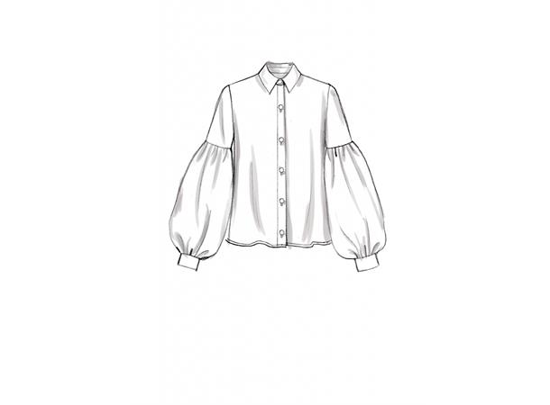 Vogue 9299 - Skjorte, skjortekjole E5 (14-16-18-20-22)