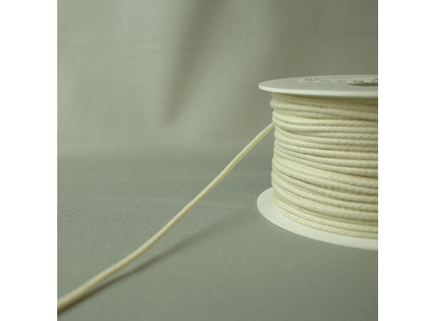 Anorakksnor, sort, 4 mm vannfast