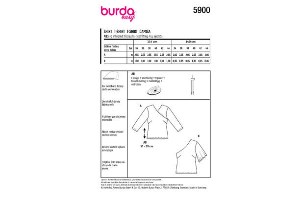 Burda 5900 - Topp