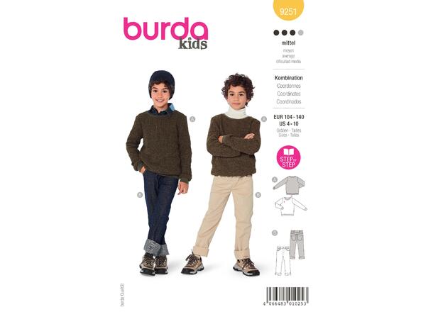 Burda 9251 - Genser og bukse