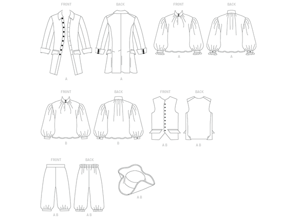 Butterick 3072 - Historisk kostyme til herre