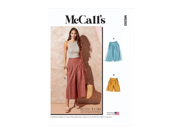 McCall's 8260 - Skjørt, shorts og Culotte.