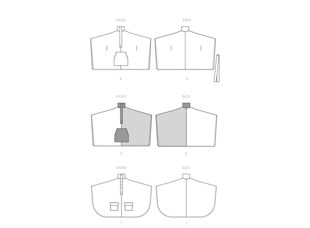 McCall's 8347 - Poncho.