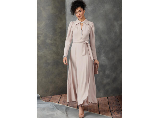 Vogue 1908 - Kjole med knyting i livet.