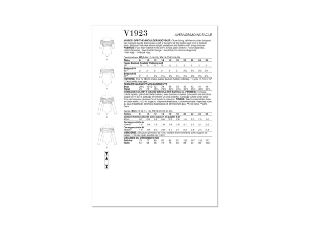 Vogue 1922 - Bodysuit.