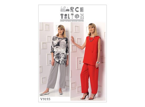 Vogue 9193 - Tunika og bukser B5 (8-10-12-14-16)