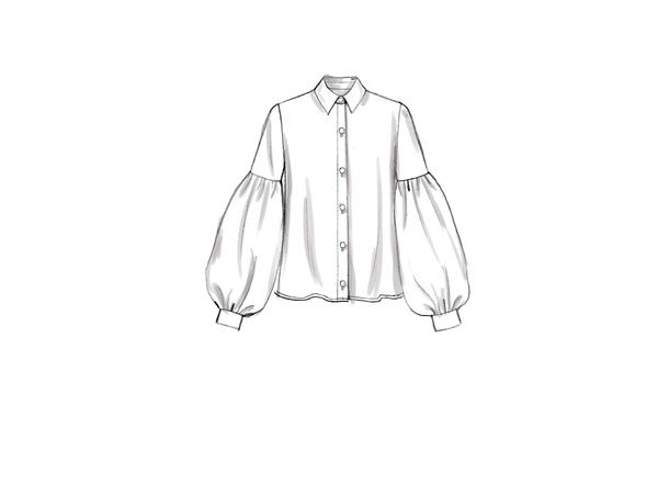 Vogue 9299 - Skjorte og skjortekjole.