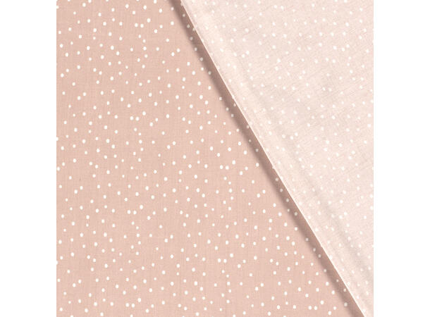 Bambus Poplin Rosa prikker