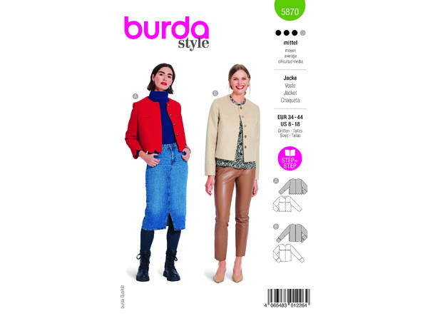 Burda 5870 - Jakke