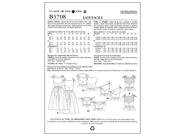 Butterick 5748- Retro Kjole
