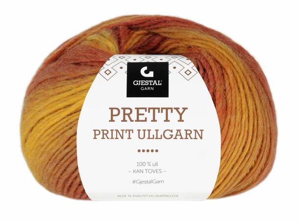 Gjestal, Pretty Print Ullgarn 501 Gulfarget print 
