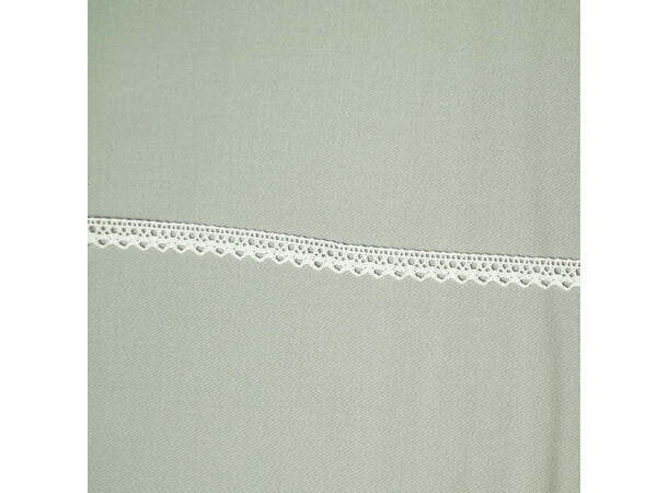 Heklede blonder i bomull Hvit, 13 mm